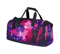 Baagl Bolsa de deporte para niños, niñas, niños y adolescentes, elegante bolsa de viaje con compartimento para zapatos, bolsa para deportes, fútbol, ballet, escuela y ocio, 25 l, Galaxia, Deportes