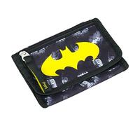Baagl bolsa de pecho para niños - cartera para niños - monedero, mini monedero, monedero pequeño, Batman Dark City, 9 x 15 x 2 cm, Dibujos animados