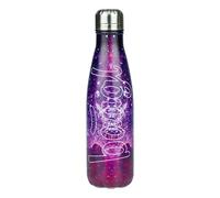 Baagl Botella de agua infantil para niñas, botella de acero inoxidable a prueba de fugas y termo, sin BPA, termo para escuela y excursiones, 500 ml (Galaxy)