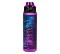 Baagl Botella de agua infantil para niñas, botella de agua a prueba de fugas, 700 ml, botella escolar y deportiva, botella versátil con tapa con cierre (Nova)