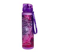 Baagl Botella de agua para niña a prueba de fugas, 1000 ml, para escuela y deporte, botella para niños, botella de bebida Tritan, botella escolar, 1 l (Galaxy)