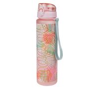 Baagl Botella de agua para niña a prueba de fugas, 1000 ml, para la escuela y el deporte, botella para niños, botella de bebida de Tritan, 1 l (Sunset)