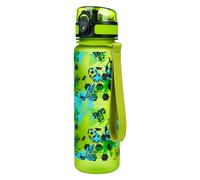 Baagl - Botella de agua para niños a prueba de fugas, 500 ml, para escuela y deportes, para niños y niñas, Tritan (Football Game)