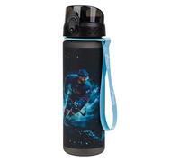 Baagl Botella de agua para niños a prueba de fugas, 500 ml, para la escuela y el deporte, botella de fútbol para niños, botella de bebida escolar (hockey sobre hielo)