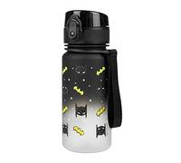 Baagl Botella para niños a prueba de fugas, botella de agua de 350 ml, para guardería, escuela y deporte, botella para niños Tritan (Batman Mask)