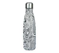 Baagl Botella para niños y niñas, botella de acero inoxidable a prueba de fugas y termo, sin BPA, termo para escuela y excursiones, 500 ml (mezcla)