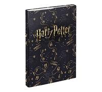 Baagl Carpeta para mochilas escolares A4 - Carpeta para niños con goma elástica y solapas interiores - Carpeta con goma elástica para niños (mapa del Merodeador de Harry Potter)