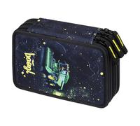 Baagl Estuche Escolar de 3 Compartimentos para Niños y Niñas, Estuche para Lápices, Tractor, Colorido, Divertido, Moderno y Práctico