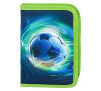 Baagl Estuche Escolar para Niños y Niñas - Estuche para Lápices, Balón de Fútbol, 20 x 15 x 3 cm