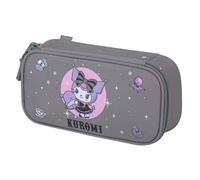 Baagl Estuche para niñas - Estuche escolar para artículos de papelería, estuche escolar, estuche para niños, estuche escolar, Kuromi Grey, Colorido, divertido, moderno, práctico