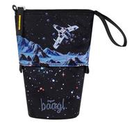 Baagl Estuche para niños y niñas - Estuche para lápices para niños - Estuche para la escuela - Estuche resistente y estuche con compartimento secreto - Estuche de pie, Pixel Space, Colorido, divertido