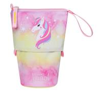 Baagl Estuche para niños y niñas - Estuche para lápices para niños - Estuche para la escuela - Estuche resistente y estuche con compartimento secreto - Estuche de pie, Unicornio Arco, Colorido