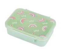 Baagl Fiambrera Infantil con Compartimentos, para Niñas, Verde, 18.4 x 13.5 x 5.7 cm