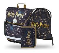 Baagl Juego de 3 mochilas escolares Ergo para 1ª clase, mochila ergonómica para escuela primaria con correa para el pecho, Mapa del Merodeador de Harry Potter, 39 cm (height) x 27 cm (width) x 17 cm