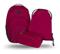 Baagl Juego de mochila escolar de 3 piezas, mochila grande ergonómica con compartimento térmico para niños, niñas, adolescentes, mochila escolar primaria con correa para el pecho y compartimento para