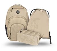 Baagl Juego de mochila escolar de 3 piezas, mochila grande ergonómica con compartimento térmico para niños, niñas, adolescentes, mochila escolar primaria con correa para el pecho y compartimento para