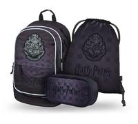 Baagl Juego de mochila escolar para niños y niñas, 3 piezas, mochila escolar para escuela primaria, mochila escolar primaria con correa para el pecho, mochila escolar ergonómica (Harry Potter Hogwarts
