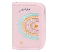 Baagl Estuche para niñas - Estuche escolar, estuche para lápices, estuche para artículos de papelería, estuche, estuche escolar (arco iris rosa)