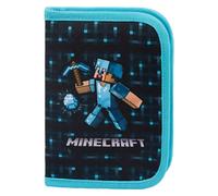 Baagl Minecraft - Estuche escolar para niños y niñas, Minecraft Blue Axe, Estuche