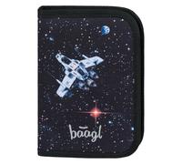 Baagl Minecraft - Estuche escolar para niños y niñas, Pixel Space, 20 x 15 x 3 cm, Estuche para lápices