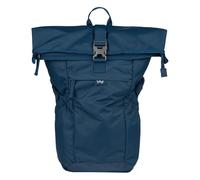 Baagl Mochila enrollable para hombre y mujer, impermeable, con compartimento para portátil, ergonómica, para trabajo, universidad, ciudad y ocio, mochila moderna con ruedas, 29 l, azul marino, L