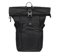 Baagl Mochila enrollable para hombre y mujer, impermeable, con compartimento para portátil, ergonómica, para trabajo, universidad, ciudad y ocio, mochila moderna con ruedas, 29 l, Negro , L