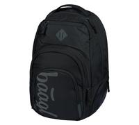 Baagl Mochila ergonómica grande con compartimento térmico para mujer, hombre, adolescente, con compartimento para portátil, mochila para estudiantes, mochila escolar de 35 litros, Negro