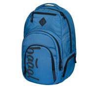 Baagl Mochila ergonómica grande con compartimento térmico para mujer, hombre, adolescente, con compartimento para portátil, mochila para estudiantes, mochila escolar de 35 litros, azul océano.