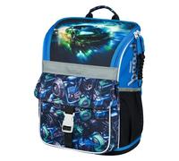 Baagl Mochila Escolar Ergonómica para Niña de 1ª Clase, con Correa para el Pecho, Primaria, Coche de Carreras