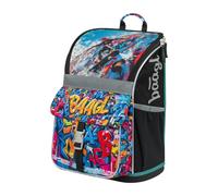 Baagl Mochila escolar para niña de 1ª clase, mochila escolar ergonómica para niños, mochila escolar con correa para el pecho, mochila escolar primaria, Skatepark