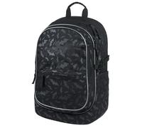 Baagl Mochila escolar para niños con espalda ergonómica, correa para el pecho y elementos reflectantes, Batman Negro, 20 cm x 29 cm x 43 cm, Infantil