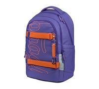 Baagl Mochila escolar para niños, niñas, adolescentes, Skate Max, mochila para monopatín, mochila infantil con compartimento para portátil y correa de pecho para escuela, secundaria, escuela
