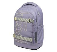Baagl Mochila escolar para niños, niñas, adolescentes, Skate Max, mochila para monopatín, mochila infantil con compartimento para portátil y correa de pecho para escuela, secundaria, escuela