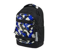 Baagl Mochila escolar para niños, niñas, adolescentes, Skate Max, mochila para monopatín, mochila infantil con compartimento para portátil y correa de pecho para escuela, secundaria, escuela