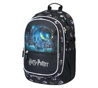 Baagl Mochila infantil para niños con espalda ergonómica, correa de pecho y elementos reflectantes, Harry Potter Hogwarts