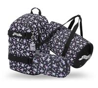 Baagl Wednesday Nevermore - Mochila escolar para niños y niñas, 3 piezas, mochila escolar a partir de 3 clases, mochila escolar con correa para el pecho, mochila escolar ergonómica