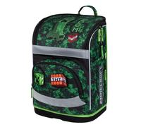 Baagl Zippy Plus - Mochila escolar ergonómica para niños con correa para el pecho y cinturón de cadera, 21 l, Minecraft Boom, Mittelgroße, Diseñador