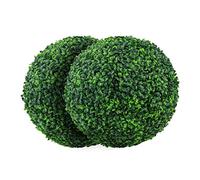 Baalaa 2 bolas artificiales de 45 cm para plantas de boj de imitación para patio trasero, balcón, jardín, decoración de boda