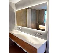 baanio - Espejo Baño con Luz Fría 70x120 cm Estel | Espejo Baño Led Retroiluminado con Antivaho | Vidrio Resistente 4 mm, Plata Ecológica sin Cobre | Montaje Horizontal o Vertical | Diseño Moderno