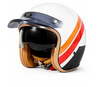 Baannaww Casco Moto Jet Retro con Visera Ahumada