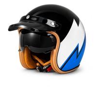 Baannaww Casco Moto Jet Retro con Visera Ahumada