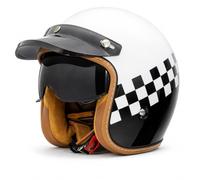 Baannaww Casco Moto Jet Retro con Visera Ahumada
