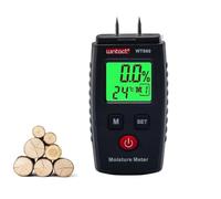 BAAQII 1 paquete de medidor de humedad de madera, probador tipo pin, pantalla LCD digital para madera, madera, madera, papel, cartón, pared