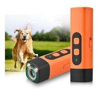 BAAQII 1 paquete de repelente ultrasónico USB para perros, dispositivo anti ladridos, herramienta de entrenamiento para mascotas, dispositivo disuasorio con linterna LED para perros pequeños, medianos