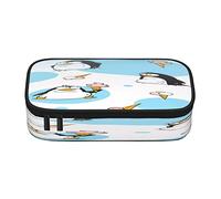BAAROO American Bald Eagle - Organizador de lápices grande con 2 cremalleras, bonito estuche de tela Oxford para niños., color, 5.0cm*10.5cm*20.5cm, Estuche para lápices