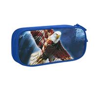 BAAROO American Eagle - Estuche grande para lápices con 2 compartimentos, estuche organizador para niñas, niños, estudiantes, escuela, oficina, color, 5.0cm*10.5cm*20.5cm, Estuche para lápices