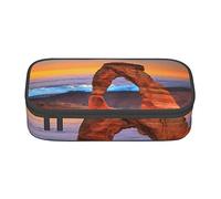 BAAROO Arches National Park (1) Estuche de papelería duradero impreso con compartimento con cremallera de gran capacidad portátil, color, 5.0cm*10.5cm*20.5cm, Estuche para lápices