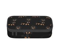 BAAROO Azurite Teal and Foil Gold Oil Marble Pattern Pencil Bag with Zippers Large Capacity Pencil Pouch Pencil Cases Organizer f, color, 5.0cm*10.5cm*20.5cm, Estuche para lápices