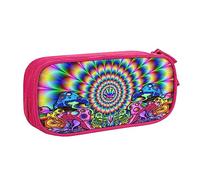 BAAROO Bolsa de lápices doble de gran capacidad con estampado de sirena, bolsa de papelería con cremallera de doble capa, color, 5.0cm*10.5cm*20.5cm, Estuche para lápices