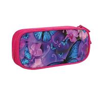 BAAROO Bolsa de lápices doble de gran capacidad con estampado de sirena, bolsa de papelería con cremallera de doble capa, color, 5.0cm*10.5cm*20.5cm, Estuche para lápices